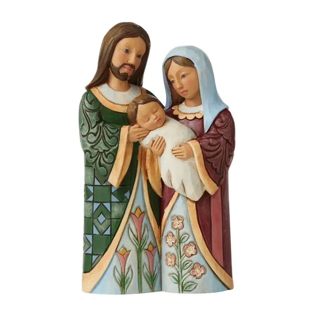 Jim Shore 6006657 Blessed With A Saviour - Pint Sized Holy Family 2020 New - Picture 1 of 5